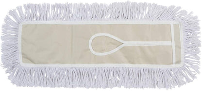 24 Inch Commercial Dust Mop Replacement Head – Reusable Cotton Dust Mop Refill for Floor Cleaning and Janitorial Use