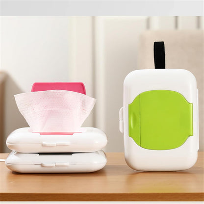 Refillable Wipe Holder Reusable Travel Wet Wipe Container Baby Wipe Hanging Box Case Baby Strollers Wipes Dispensers