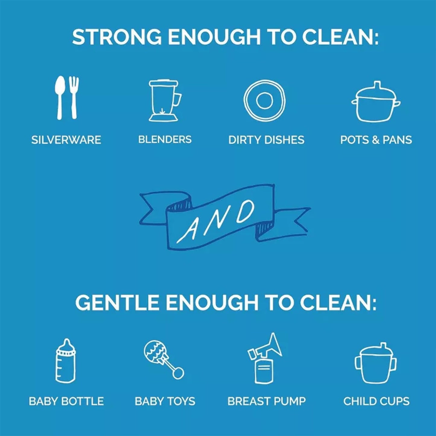 Seventh Generation Dishwasher Detergent Powder 2-Pack + Rinse Aid, Free & Clear, Biodegradable, Plant-Based & Fragrance-Free, Septic Safe