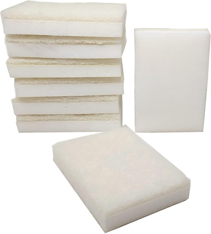 Replacement Eraser Sponges for Extension Handle Kit (8pk) Cleans Like Magic to Remove Soap Scum, Dirt, Grime, Grease, and Black Scuff Marks