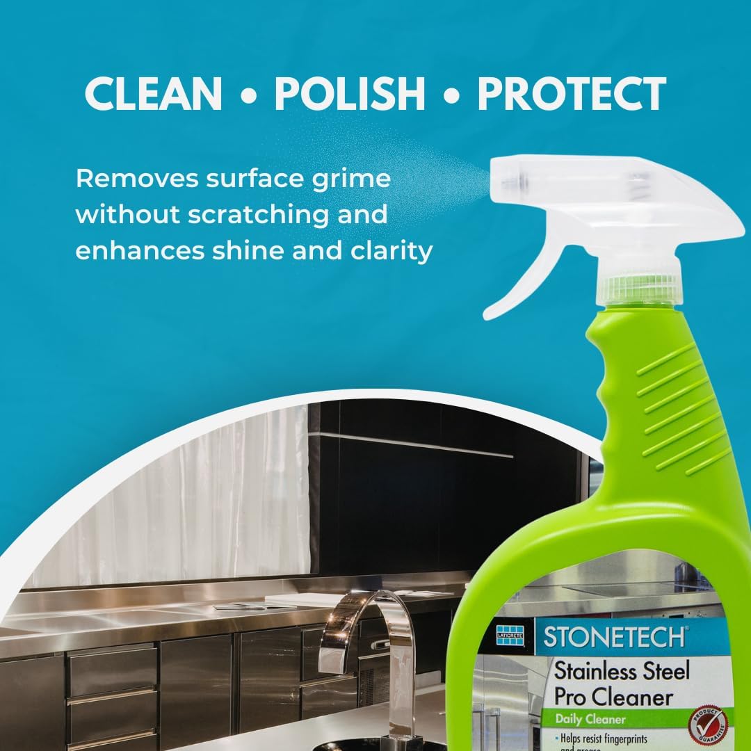 StoneTech® Stainless Steel Pro Cleaner, 24-Ounce (709mL), Spray Bottle