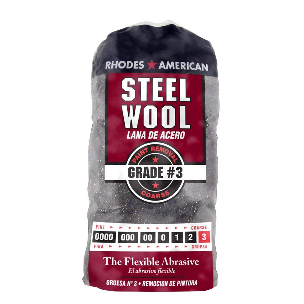 Homax - 33873210009 Steel Wool, Extra Fine Grade #000, 12 Pads