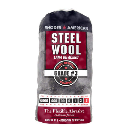 Homax - 33873210009 Steel Wool, Extra Fine Grade #000, 12 Pads