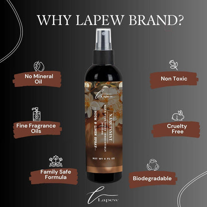 Lapew Room & Linen Spray | Fragrance Mist for Home, Car & Office | Fabric & Air Freshener | Neutralizing Mist | Made in USA | Cozy Cinnamon & Apple - Colors A