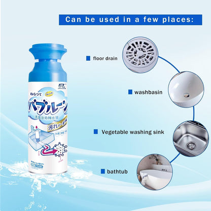 Drain Foam Cleaner, Sink Drain Cleaner, Foam Drain Cleaner, Hair Drain Clog Remover, Foaming Drain Cleaner for Kitchen Drain, Sinks, Tubs (1-Pack, 1, Count)
