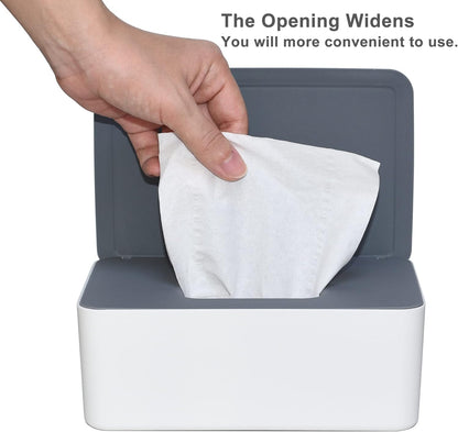 Diaper Wipes Dispenser, Tissue Storage Box Case, Wet Wipe Dispenser Holder with Lid for Home, Office, Cars (Pink)