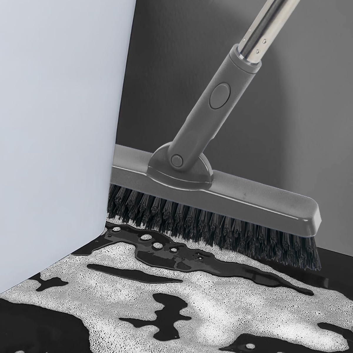 CELOX Grout Cleaner for Tile Floors, Shower Tile Floor Scrubber for Cleaning Baseboard Bathroom, Black
