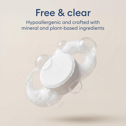 Vove Dishwasher Detergent Tablets, 40 Count - Plastic-Free, No PVA, No Microplastics - 2x Enzyme Power for Sparkling Dishes - Plant-Based, Fragrance-Free, Septic Safe, FSC-Certified Kraft Packaging