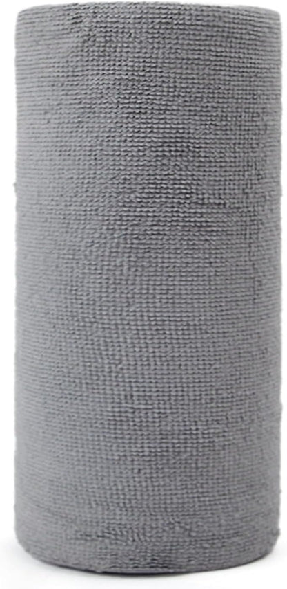 Microfiber Cleaning Cloths Roll of 20 - Tear-Off Reusable Washable Towels, 9.8x9.8 Inches, Absorbent and Lint-Free, Scratch-Free for Car Detailing, Household Cleaning, Kitchen, Windows(Yellow)