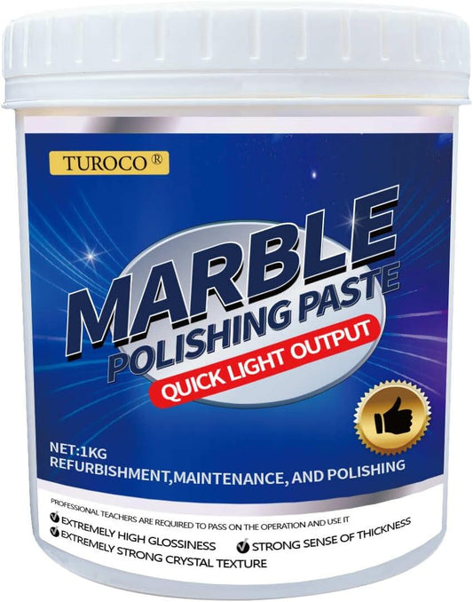 Marble Polishing Paste, Polishing Compound – Quartz Cleaner Countertop, Granite Cleaner & Marble Sealer and Protector,Polishing kit For Marble Countertops, Floors, Walls 2.2LB