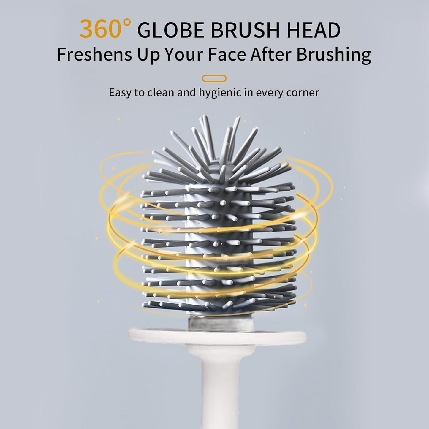 Toilet Brush Set, Bathroom Accessories, Toilet Bowl Cleaners, Deep Cleansing Multifunctional Hanging Toilet Brush Set for Bathroom(Cherry Blossom Pink)