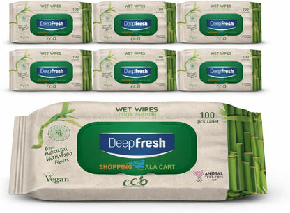 ShoppingAlaCart Multi-Purpose Cleaning Wipes for Home and Office, 100 Count Per Pack, Pop-Top, Resealable, 6-Pack (600 Total Wipes)