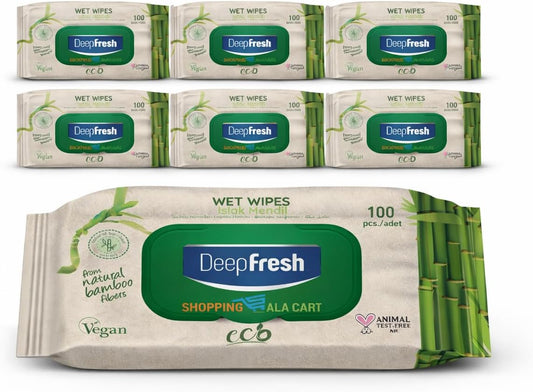ShoppingAlaCart Multi-Purpose Cleaning Wipes for Home and Office, 100 Count Per Pack, Pop-Top, Resealable, 6-Pack (600 Total Wipes)