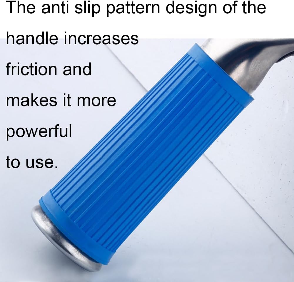 45cm 18in Grip Glass Squeegee for Window Cleaning,Stainless Steel All Purpose Squeegee with Non-Slip Handle for Shower Doors Window Car Mirror Glass (18in/45cm, Black)