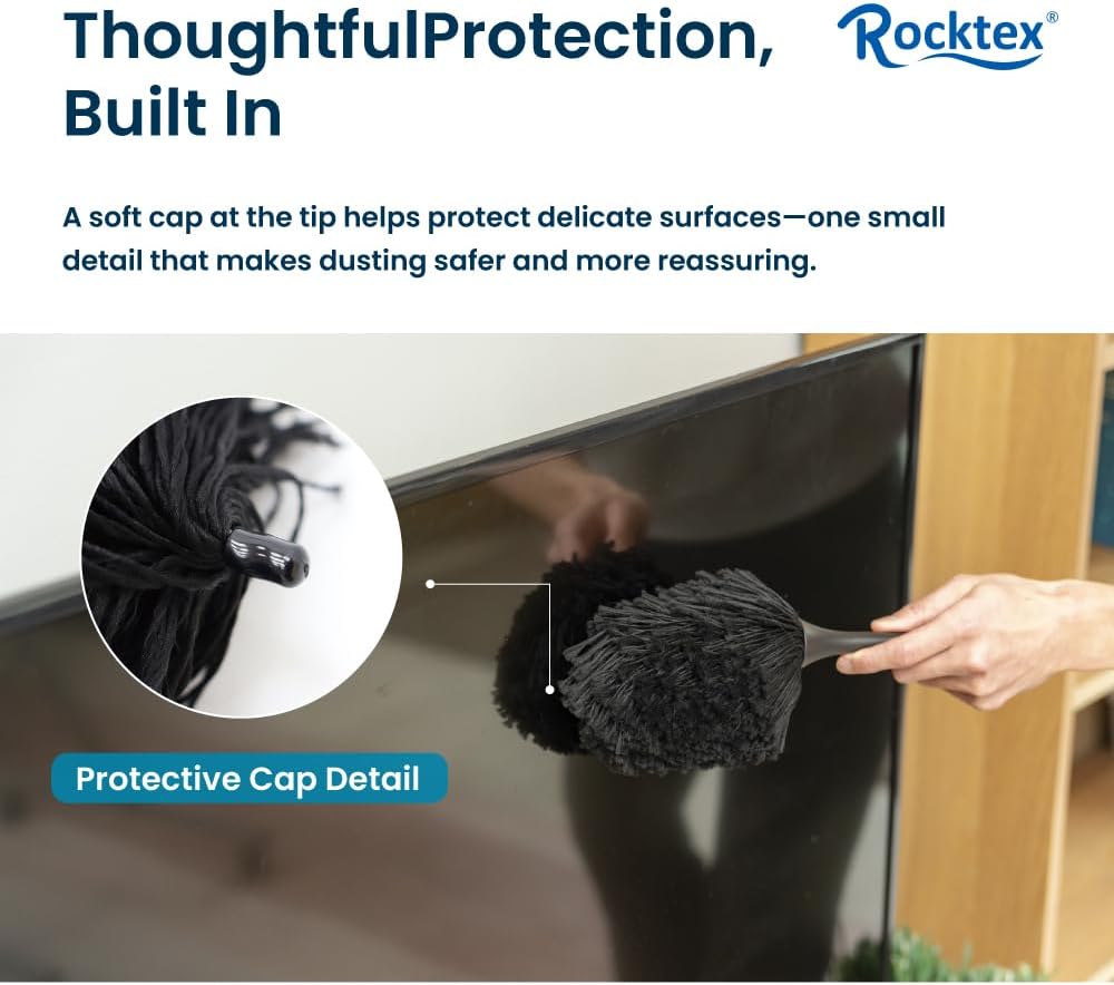 Anti-Static Dusting Brush – Safe for Electronics, Screens, Car Interior & Collectibles – Soft, Non-Scratch, Washable & Reusable