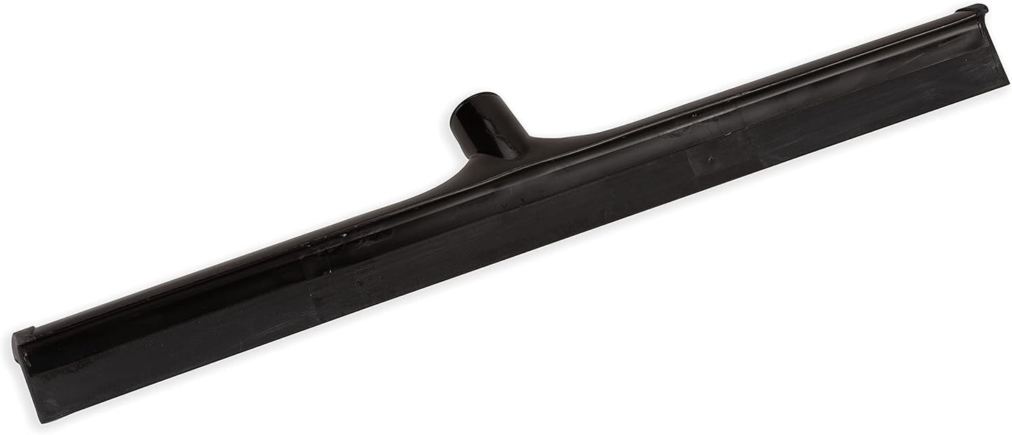 SPARTA 3656803 Plastic Floor Squeegee, Shower Squeegee, Heavy Duty Squeegee With Rubber Blade For Windows, Glass, Shower Doors, Floors, Windshields, 24 Inches, Black