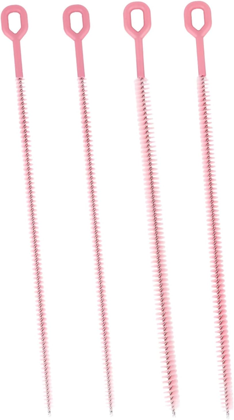 4pcs Straw Cleaner Brushes for Stanley, 12.4in Extra Long Full Bristles Replacement Coverage Reusable Straw Brush Cleaning Accessories for Water Bottles Glass Pipe Sippy Cup(0.31in+0.39in+0.47in)