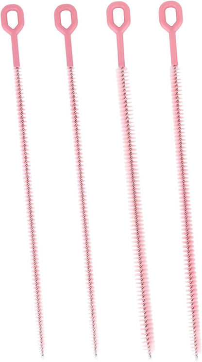 4pcs Straw Cleaner Brushes for Stanley, 12.4in Extra Long Full Bristles Replacement Coverage Reusable Straw Brush Cleaning Accessories for Water Bottles Glass Pipe Sippy Cup(0.31in+0.39in+0.47in)