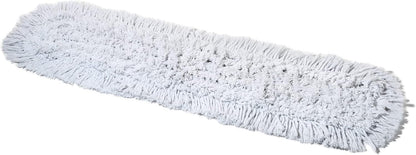 24 Inch Commercial Dust Mop Replacement Head – Reusable Cotton Dust Mop Refill for Floor Cleaning and Janitorial Use