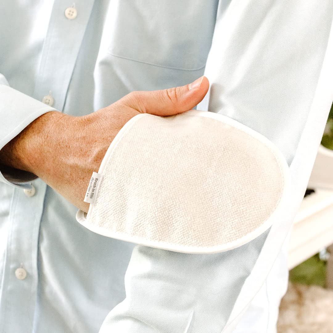 Full Circle Loads of Fun Anti-Static & Lint Removing Mitt – Portable Double Sided Recycled Mitt Eliminates Static - Removes Lint and Pet Hair from Clothes & Furniture, White