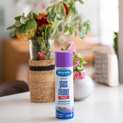 Sprayway, Glass Cleaner, Ammonia Free Lavender Scent 19 Ounce
