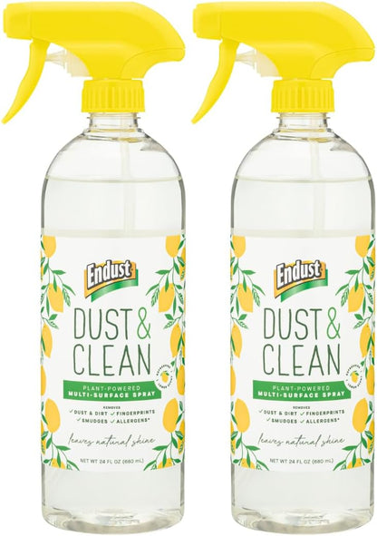 Endust Plant-based Multi-surface Dusting & Cleaning Spray, 24 Fl Oz (Pack of 2)