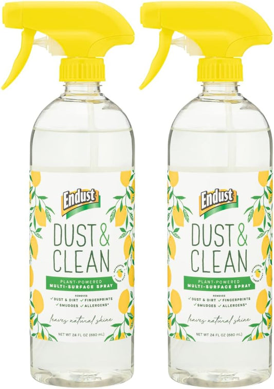 Endust Plant-based Multi-surface Dusting & Cleaning Spray, 24 Fl Oz (Pack of 2)