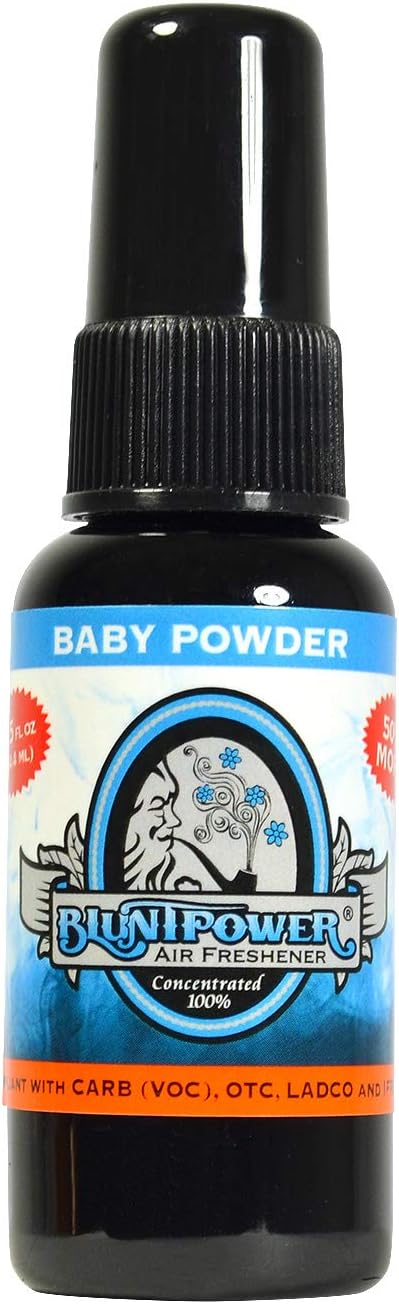 BluntPower Oil Based Concentrated Air Freshener and Oil for Diffuser - Air Freshener Spray For Room, Car, Bathroom - Concentrated Room Deodorizer & Odor Eliminator Spray - Cherry 1.5oz. (3 Pack)