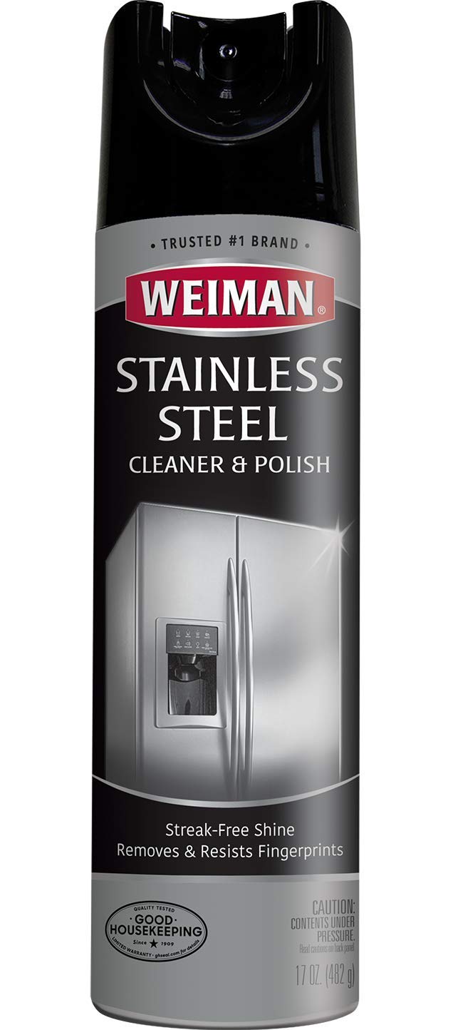 Weiman Stainless Steel Cleaner & Polish Aerosol, 17 fl oz