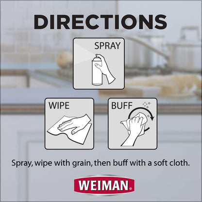 Weiman Stainless Steel Cleaner and Polish - 17 Ounce (6 Pack) - Non-Toxic Protects Appliances from Fingerprints and Leaves a Streak-Less Shine for Refrigerator Dishwasher Oven Grill