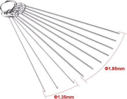 Set of 4 Carburetor Carbon Dirt Jet Remove Cleaner 26 Cleaning Wires Set + 20 Cleaning Needles + 10 Nylon Brushes Tool Kit for Motorcycle ATV Moped Welder Carb Chainsaw Spray Guns Torch Tips