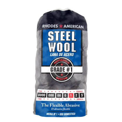 Homax - 33873210009 Steel Wool, Extra Fine Grade #000, 12 Pads