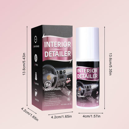 2pcs Car Interior Cleaner,Deep Cleaner Polishing, Large 15 Ounce Capacity Interior Detailer, Tire Cleaner, Suitable for Cleaning Rubber, Plastic, leather Surfaces Inside the Car