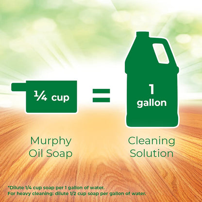 Murphy Oil Soap Concentrated Formula, Wood Cleaner, No-Rinse Floor Cleaner, Citronella Oil Scent, 32 fl oz Bottle (3 Pack)