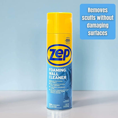 Zep ZUFWC18 Foaming Wall Cleaner, 18 oz, Clear