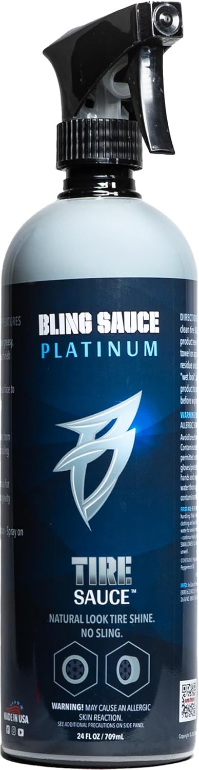 Bling Sauce Platinum Spots Sauce, Heavy-Duty Hard Water Spot Remover for Cars, Trucks, SUVs, 24oz.