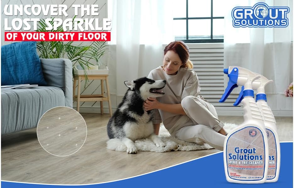 Professional-Grade Grout Cleaner for Tile, Ceramic, Porcelain & Marble – Acid-Free Formula for Safe, Deep Cleaning and Stain Removal