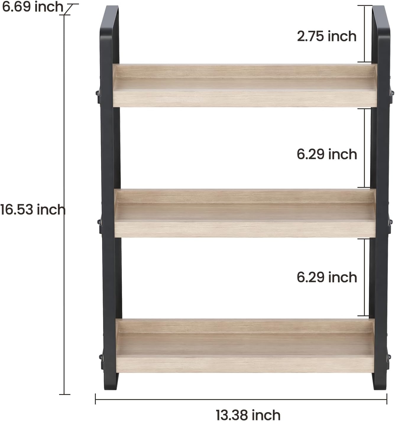 HNRLOY Bathroom Counter Organizer,Bathroom Countertop Organizer,Counter Shelf,Countertop Storage,Organization and Storage,Makeup Shelf,Sink Caddy(Brown 3 Tier)