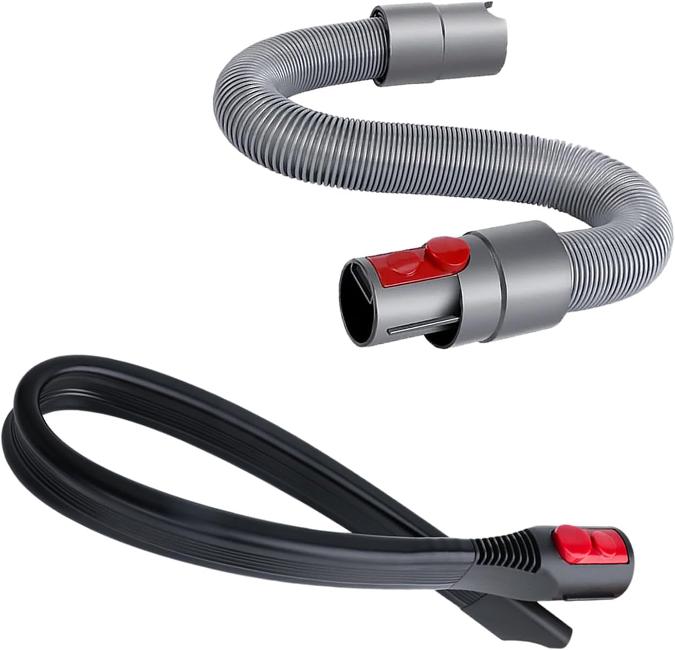 Scratch-free Dusting Brush & 63”Flexible Extension Hose Attachments for Dyson GEN5 V15 V12 V11 V10 V8 V7 Cordless Vacuum Cleaner, Ideal for Car Detailing, Keyboard/Blinds Cleaning,Delicate Surfaces