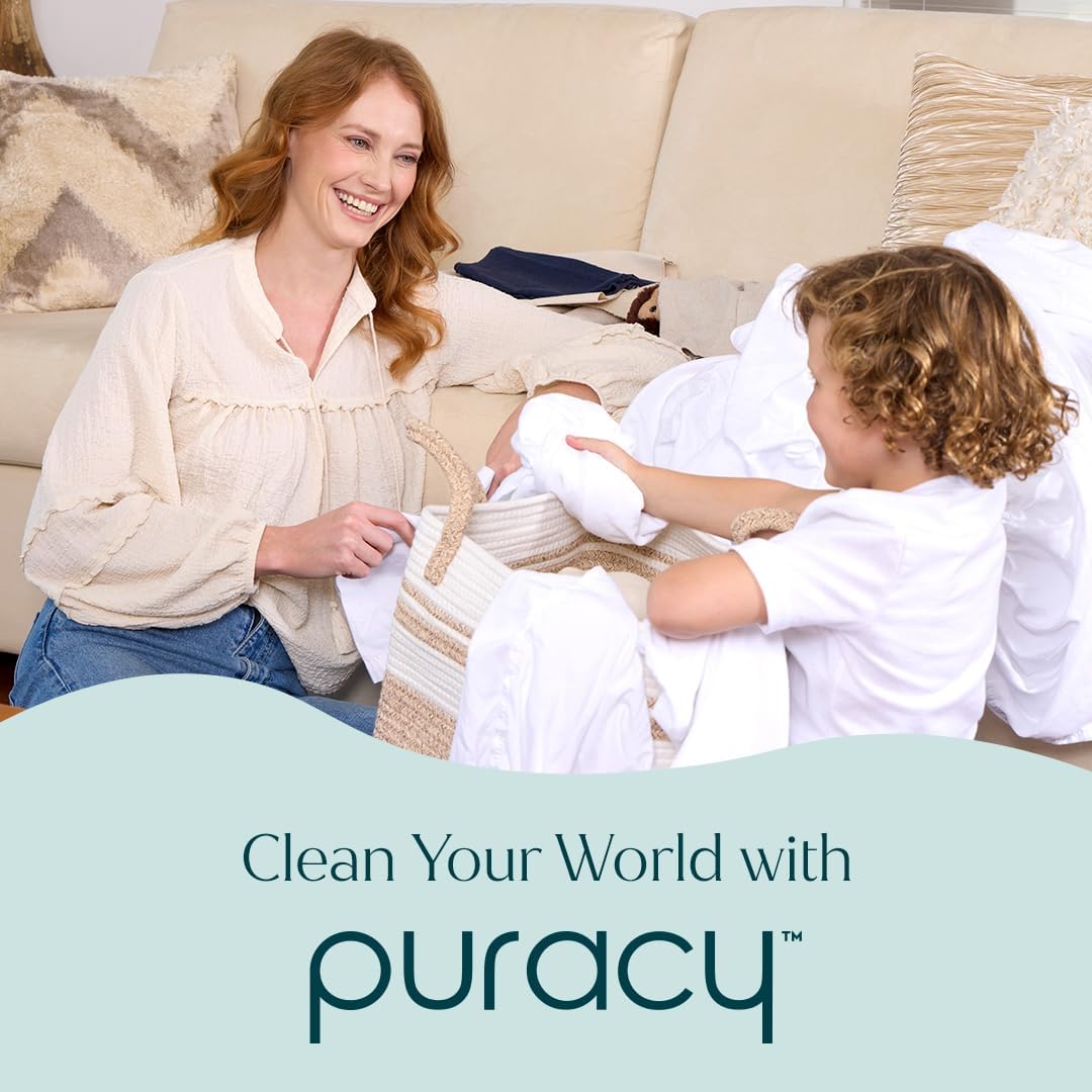 Puracy All-Purpose Cleaning Wipes – Non Toxic All Purpose Cleaner for Grease & Grime, Appliance Wipes, Lemongrass Scent (10.8 oz, 1 Pack, 50 Count)