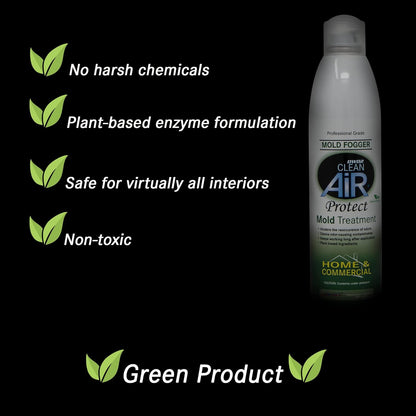 DWD2 Protect™ Home & Commercial Mold-Treatment Plant-Based Mold-Odor Remover Fogger Treatment - eco-friendly solution for a safer and healthier living and working space (8 oz.)