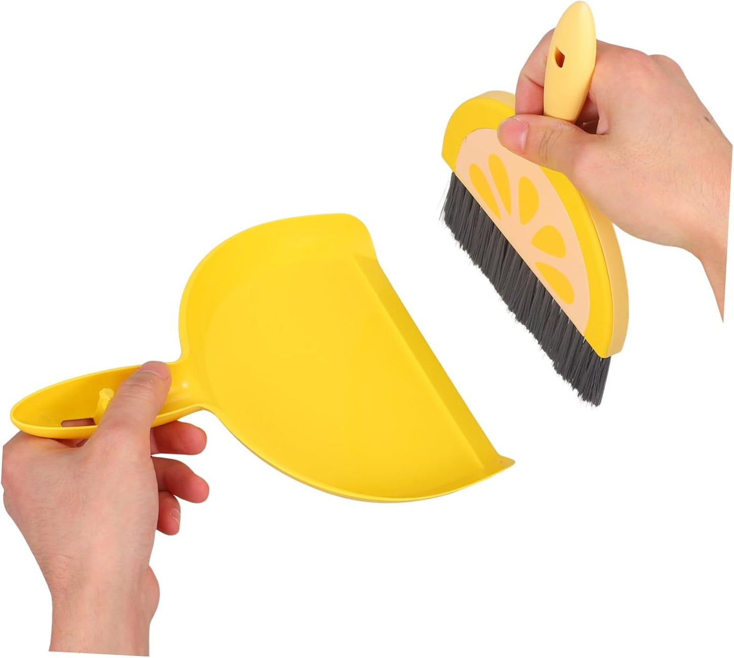 PRETYZOOM Mini Broom and Dustpan Set Lightweight Small Cleaning Kit for Desktop Car Interior Pet Hair Cleanup Compact Dustpan and Brush for Home Office Use