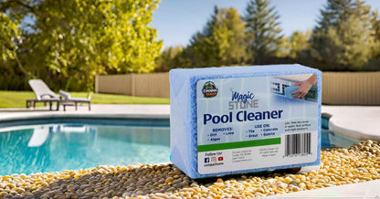 COMPAC Home Magic Stone Pool Cleaner to Easily Remove Dirt, Algae, Lime, and More - Recycled Glass Stone