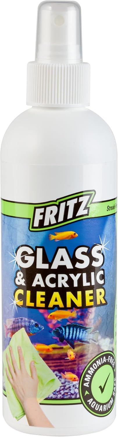 Fritz Aquatics Aquarium Glass & Acrylic Cleaner Spray for a Crystal Clear Tank (8-Ounce)