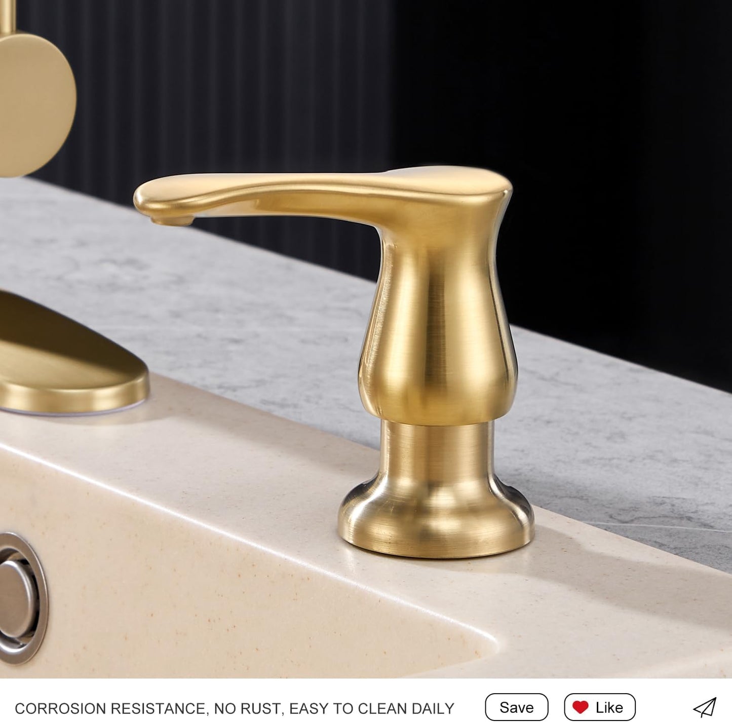 GAGALIFE Kitchen Sink Soap Dispenser Brushed Nickel, Under Sink Soap Dispenser with 40" Silicone Extension Tube Kit,Say Goodbye to Frequent Refills