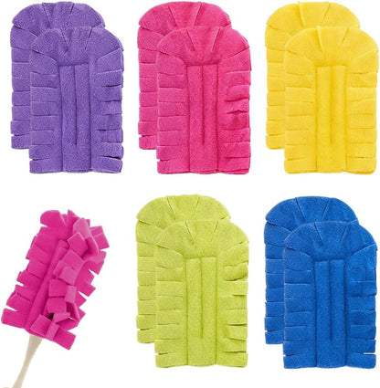 Reusable Duster Refills, 2026 New 360° Heavy Duty Fleece Duster Refills Reusable Duster Pads Washable Cleaning Pads Tools for Cleaning Ceiling Fan Window Kitchen (5)