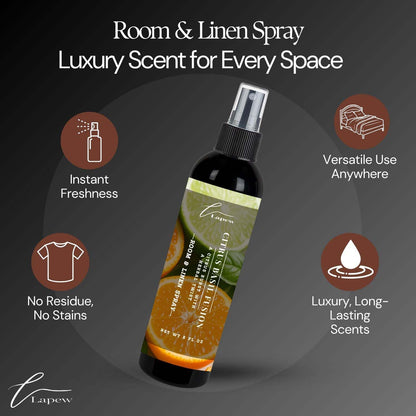 Lapew Room & Linen Spray | Fragrance Mist for Home, Car & Office | Fabric & Air Freshener | Neutralizing Mist | Made in USA | Cozy Cinnamon & Apple - Colors B