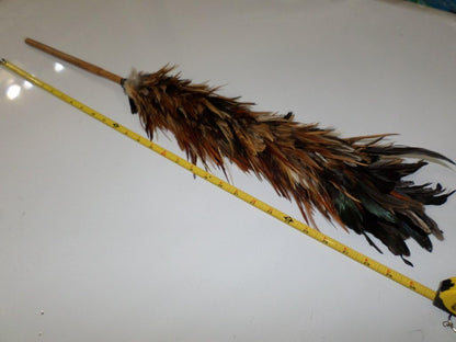 Real chicken rooster feather duster 30 inch