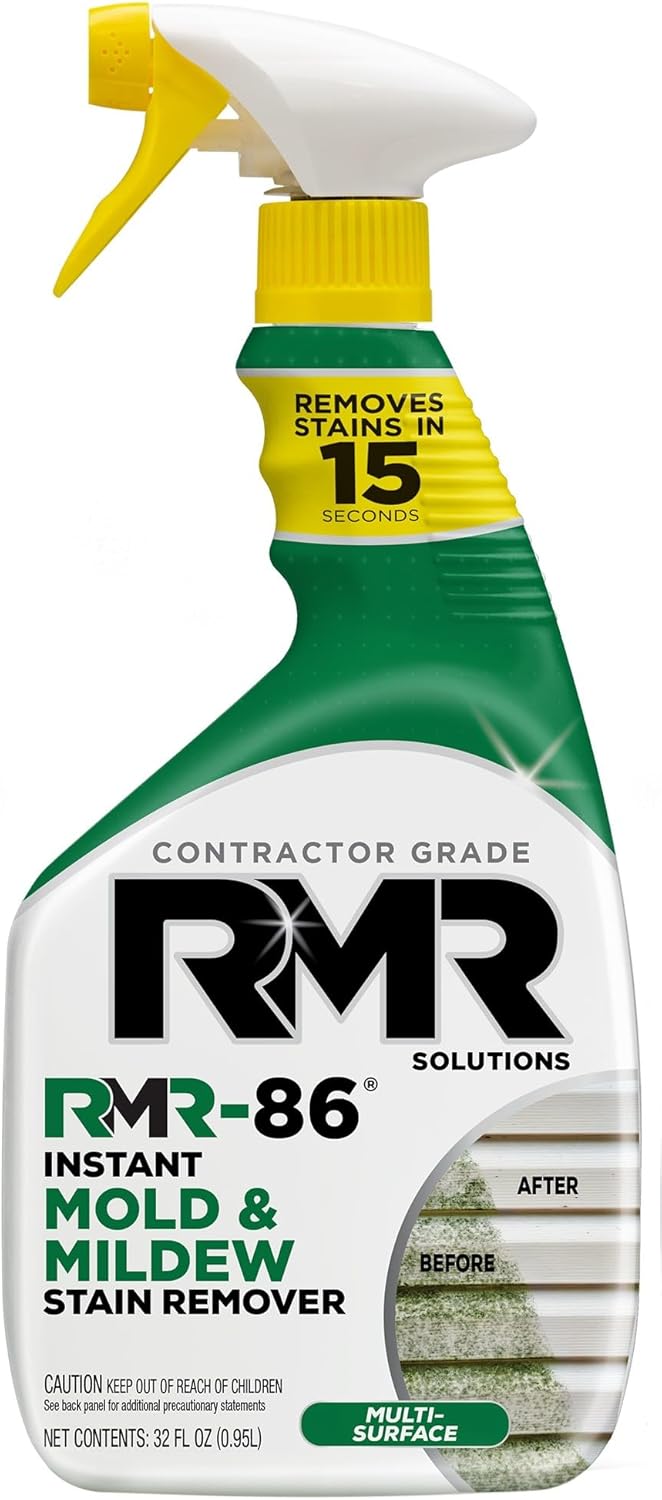 RMR-86 Instant Mold and Mildew Stain Remover Spray - Scrub Free Formula, 32 Fl Oz