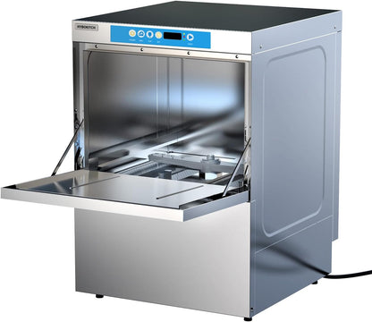 Commercial Dishwasher Undercounter High Temperature, Built-in Booster, Built-in Detergent & Rinse Aid Pumps, Stainless Steel, 20-40 Racks/Hr, 208~240V, 1 Phrase for Restaurant Bar Cafe